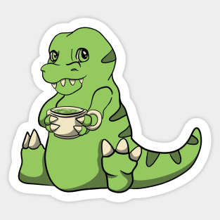 Cute Tea- Rex Sticker